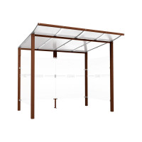 PROCITY Wartehalle Modulo, mit Seitenverkleidungen, L 2510 mm.