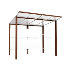 Procity Wartehalle Modulo, Mit Seitenverkleidungen, L 2510 mm