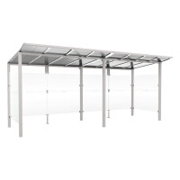 Procity Wartehalle Modulo, Mit Seitenverkleidungen, L 5020 mm