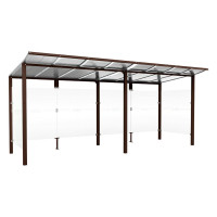 Procity Wartehalle Modulo, Mit Seitenverkleidungen, L 5020 mm