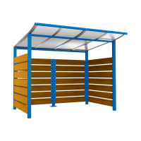 Container Cover | Capacity: 4x240L / 1x1100L | Gentian Blue, for Embedding