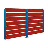 Containerüberdachung Modulares System - Verkleidung aus Kompaktem Laminat | Doppelseitig, 2500 mm - Mahagoni