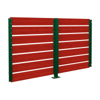 Container Canopy Modular System - Cladding made of Compact Laminate | Double-Sided, 2500 mm - Mahogany