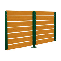 Containerüberdachung Modulares System - Verkleidung aus Kompaktem Laminat | Doppelseitig, 2500 mm - Helle Eiche