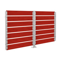 Containerüberdachung Modulares System - Verkleidung aus Kompaktem Laminat | Doppelseitig, 2500 mm - Mahagoni