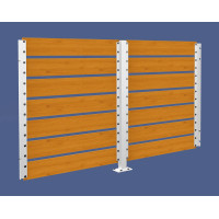 Container Shelter Modular System - Compact Laminate Cladding | Double-Sided, 2500mm - Light Oak