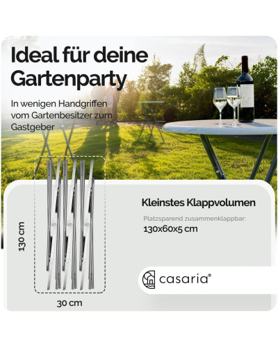 Design Stehtisch Marmor Optik Weiß 60 Zentimeter