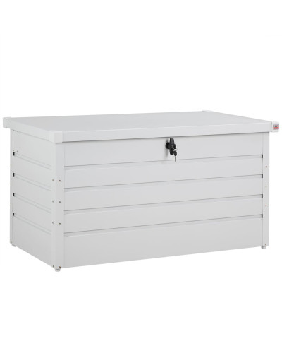 Gartenbox Metall 385L Hellgrau wasserdicht