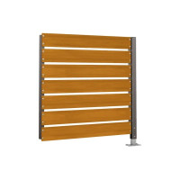 Container Shelter Modular System - Compact Laminate Cladding | Single-sided, 1400 mm - Light Oak