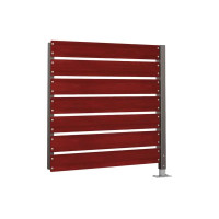 Containerüberdachung Modulares System - Verkleidung aus Kompaktem Laminat | Einseitig, 1400 mm - Mahagoni