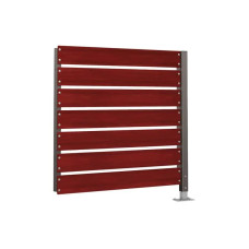 Container Shelter Modular System - Cladding in Compact Laminate | One-sided, 1400 mm - Mahogany
