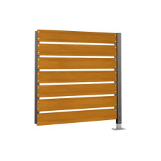 Container Shelter Modular System - Compact Laminate Cladding | Single-sided, 1400 mm - Light Oak