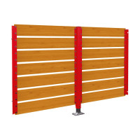 Container Shelter Modular System - Compact Laminate Cladding | Double-Sided, 2500mm - Light Oak
