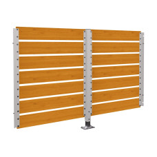 Container Shelter Modular System - Compact Laminate Cladding | Double-Sided, 2500mm - Light Oak