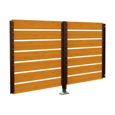 Container Shelter Modular System - Compact Laminate Cladding | Double-Sided, 2500mm - Light Oak