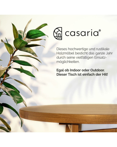 Gastro Stehtisch Akazie klappbar 80 Zentimeter