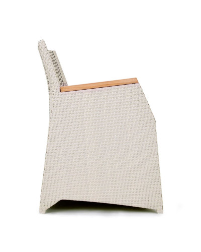 Gartenstühle Verona Twain Polyrattan Teak