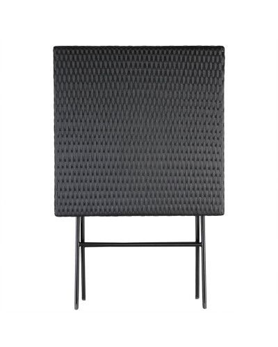 Balkontisch Polyrattan Schwarz klappbar