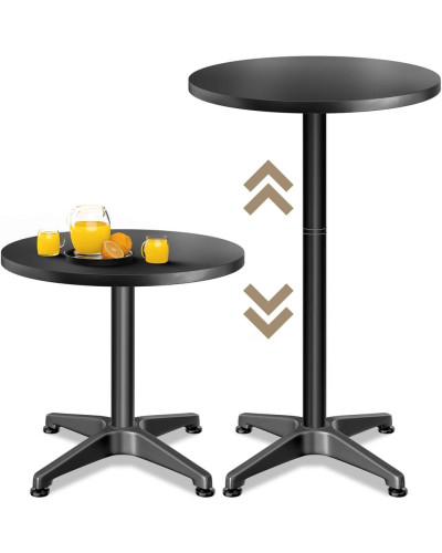 Stehtisch Aluminium Schwarz höhenverstellbar