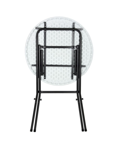 Gastro Stehtisch Kunststoff Weiß Durchmesser 72 Zentimeter