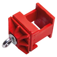 Clamp | Plastic | red | N42 | for shaft pipe 40 x 40 mm