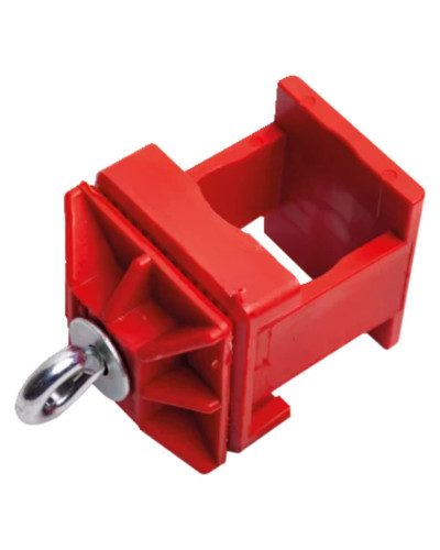 Klemmschelle Kunststoff rot N42 für Schaftrohr 40 x 40 mm - Sicherer Halt