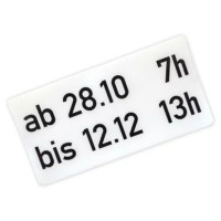 Overlay-Folie fuer Schildrohling in der Groesse 330x600 mm | abloesbar