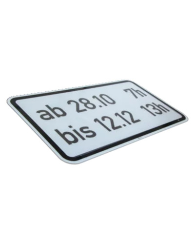 Overlay-Folie für Schildrohling 330x600 mm | ablösbar für Verkehrszeichen