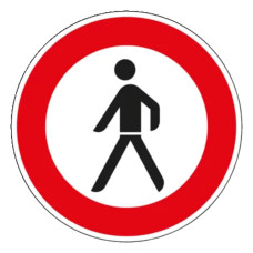Traffic Sign VZ 259 | Prohibition for Pedestrians
