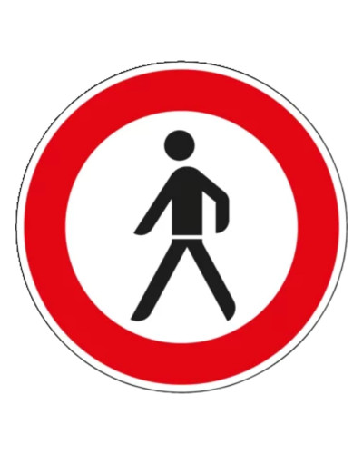 horizont Traffic Sign VZ 259 Pedestrians Prohibited | Retroreflective RA2