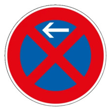 Traffic sign VZ 283-10 | Absolute No Stopping Beginning, Installation right