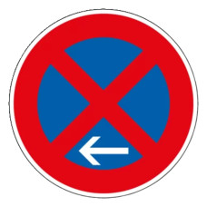 Traffic sign VZ 283-11 | Absolute No Stopping End, Installation left
