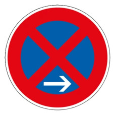 Traffic Sign VZ 283-20 | Absolute No Stopping End, Installation Right