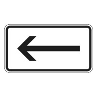 Traffic sign VZ 1000-10 | directional, left-pointing