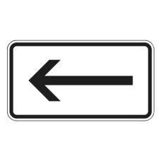 Traffic sign VZ 1000-10 | directional, left-pointing