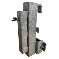 Crash barrier holder | Steel | Sigma, Super-Rail and IPE 100 | 60 x 60 and  60 mm