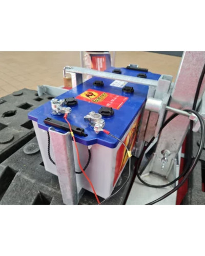 horizont Battery and Accumulator Holder | Hot-dip Galvanized Steel for Traffic Signs