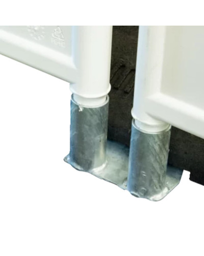 Adapter für Fußplatten mit sicherer Befestigung für Verkehrszeichen