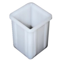 Reduzierstueck weiss | Kunststoff | 60x60mm auf 40x40mm