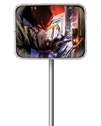 Buy Vialux Mirror for specific environments Stainless Steel 800x600mm - Stainless Steel Bracket - Shop Online