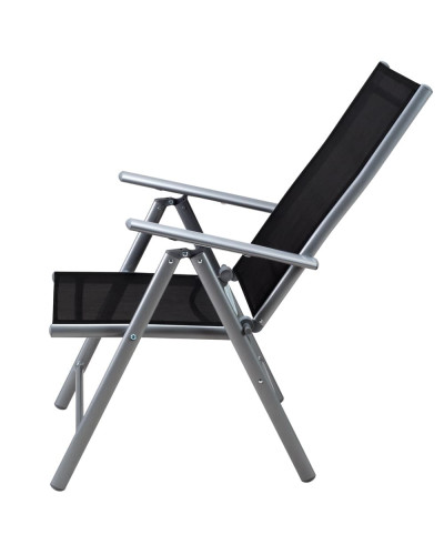 Alu Garden Chairs Bern Set of 2 Silver