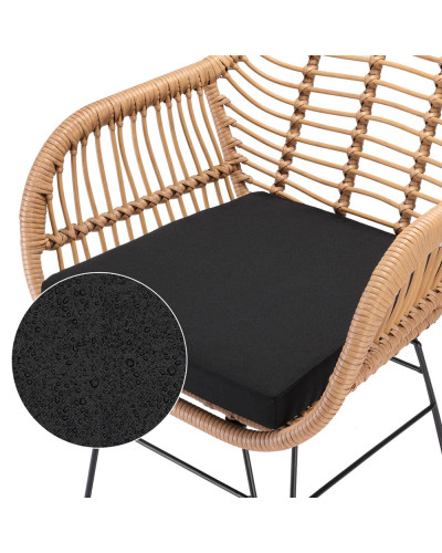Polyrattan Garden Set Bali 3-Piece Natural