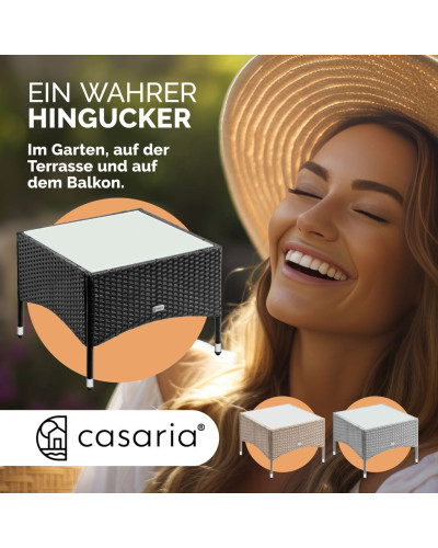 Beistelltisch Rund Aluminium Schwarz 58 Zentimeter
