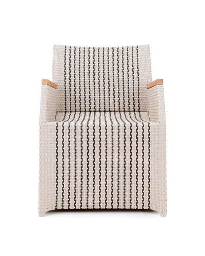 Gartenstühle Verona Twain Polyrattan Teak
