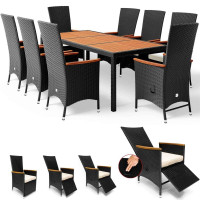 Rattan Dining Set | Rio | 9-Piece | Adjustable | with Footrest