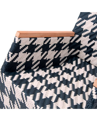 Gartenstühle Verona Tangram Polyrattan Teak