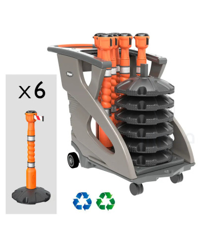Skipper Mobiles Personenleitsystem 54m | Orange & Schwarz-Gelb kaufen