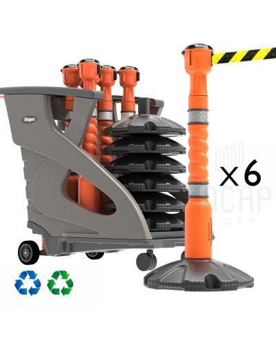 Skipper Mobiles Personenleitsystem 54m | Orange & Schwarz-Gelb kaufen