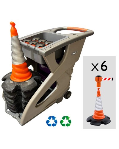 Skipper Leitkegel-Absperrsystem 54m | Orange & Rot-Weiß kaufen