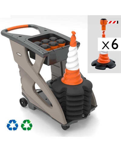 Skipper Leitkegel-Absperrsystem 54m | Orange & Rot-Weiß kaufen
